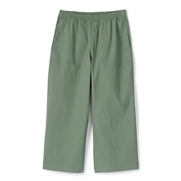 Lands' End Womens Wide Leg Crop Linen Blend Pants-Size 4(NEW) - Picture 1 of 5